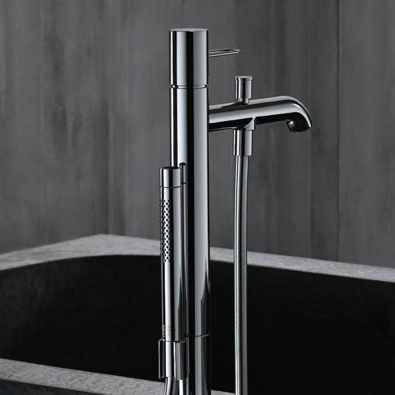 Axor 38023 Uno Loop 100 1.2 GPM Single Hole Bathroom Faucet with Pop-Up Drain Assembly - Brushed Nickel