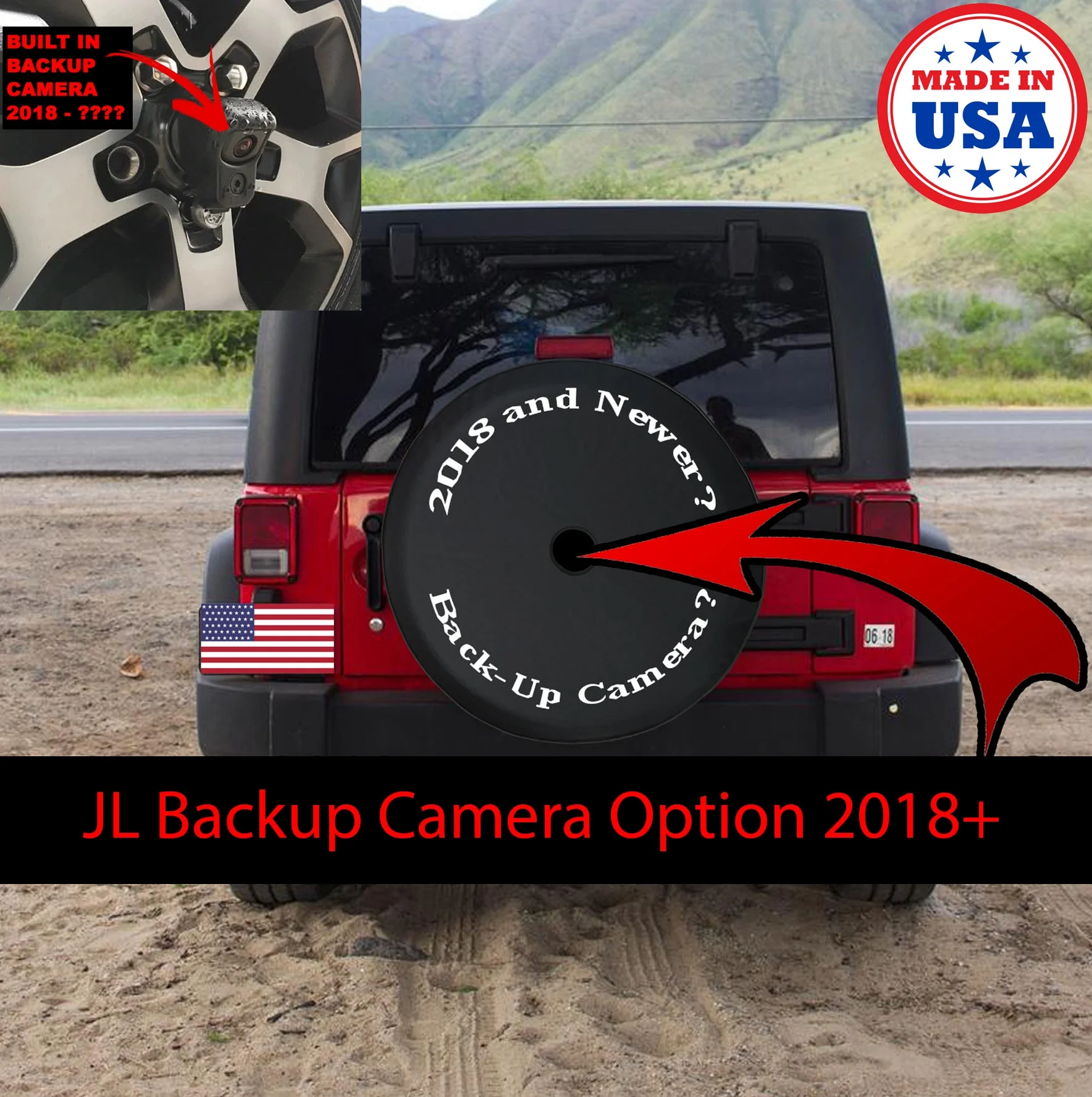 Spare Tire Cover Compass Rocky Mountain Pines Tree line Lake Wheel Covers Fit for SUV accessories Trailer RV Accessories and Many Vehicles