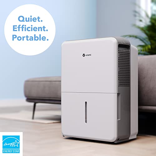 Vremi 22 Pint 1,500 Sq. Ft. Dehumidifier Energy Star Rated for Medium Spaces and Basements