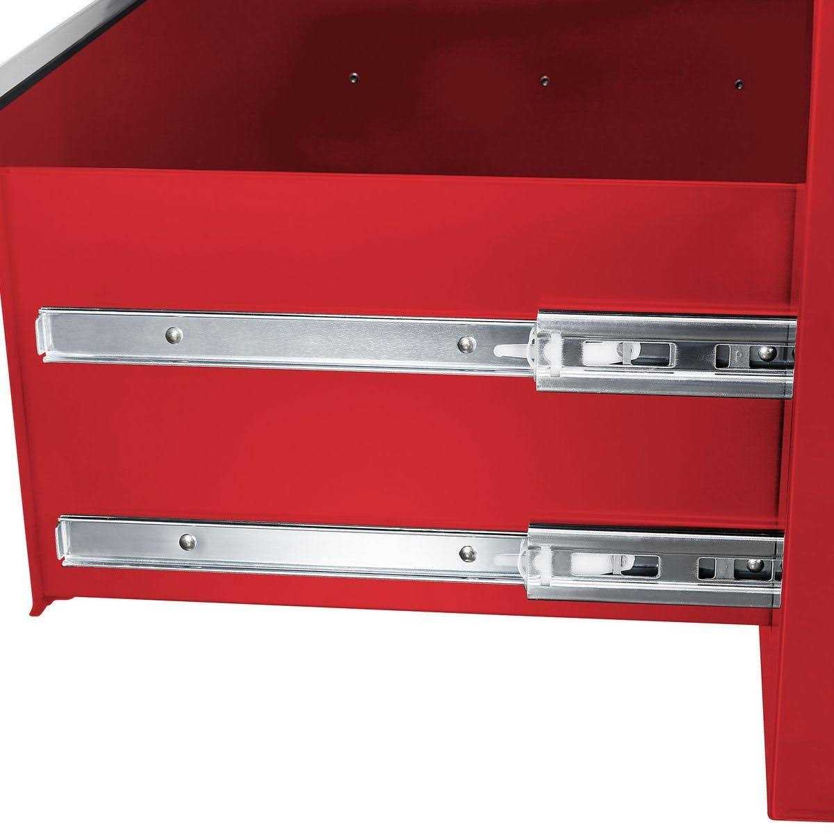 Yukon 46 in. 9 Drawer Mobile Storage Cabinet with Solid Wood Top