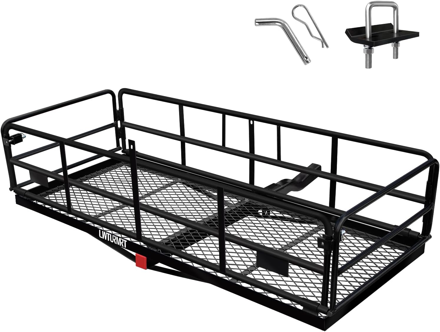 DIQIN Trail Hitch Cargo Carrier 60" x 24" x 14" Cargo s Fits 2" with 2" Hitch for SUV can 500LBS