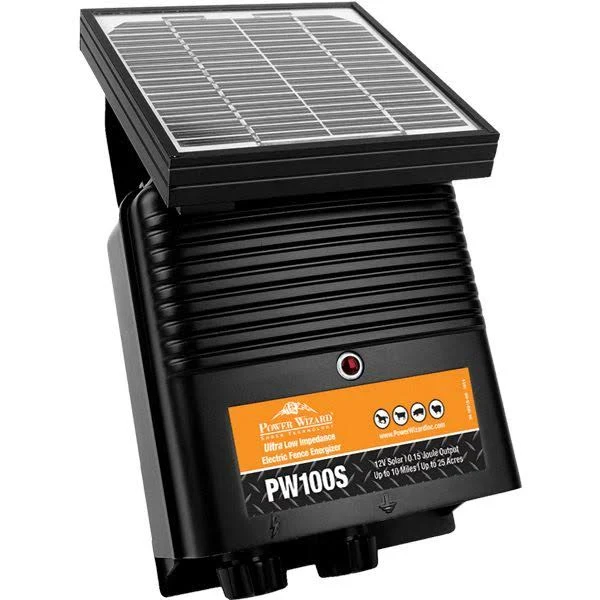 Power Wizard, PW100S, 12V Solar Electric Fence Charger