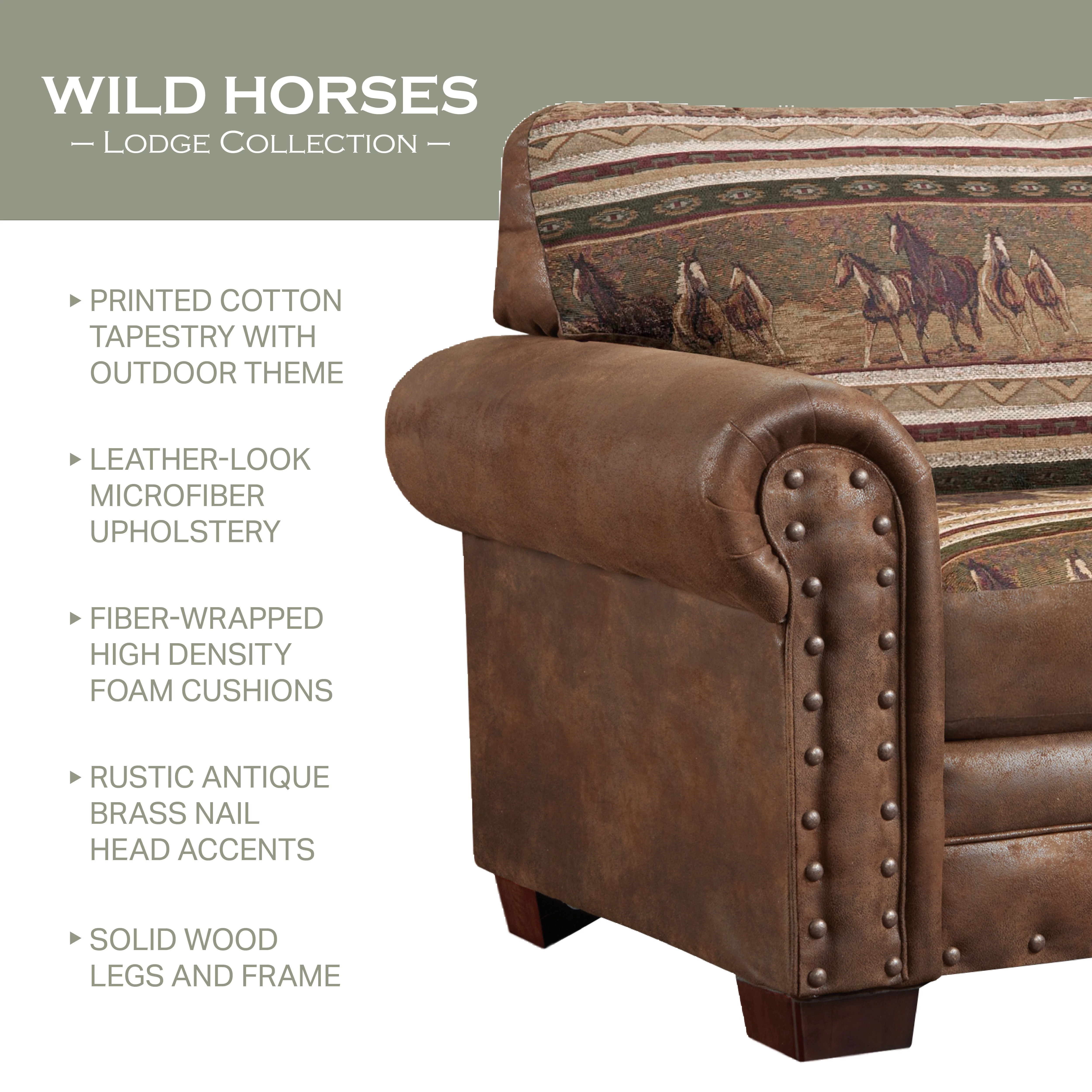 American Furniture Classics Wild Horses 4-Piece Set