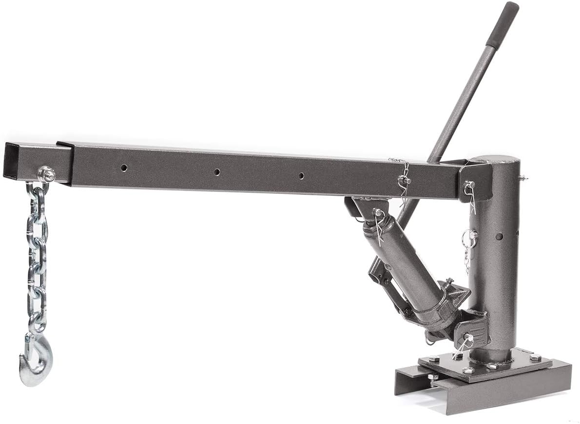 Stark 1/2 Ton Capacity Pickup Truck Extra Lift Hoist Load Crane Telescopic 1100lbs Extension Lock Position Swivel Base