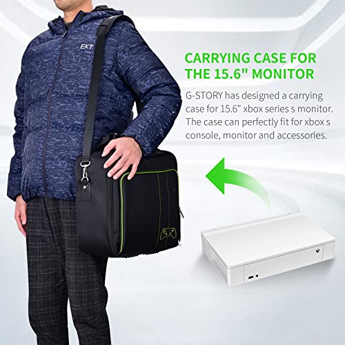 G-STORY 15.6" Portable Monitor for Xbox Series S 4K Portable Gaming Monitor IPS Screen for Xbox Series S（not Included） with Two HDMI, HDR, Freesync Game Mode Travel Monitor