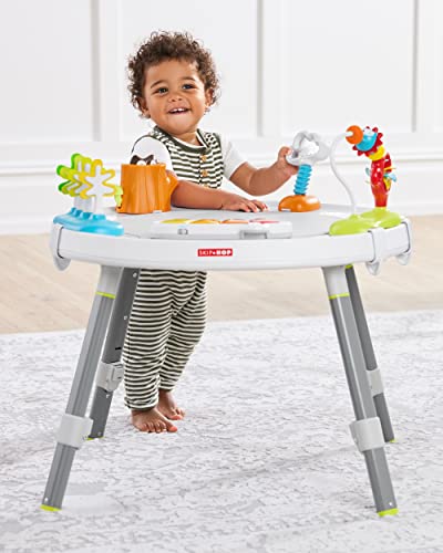 Skip Hop Baby Activity Center: Interactive Play Center with 3-Stage Grow-with-Me Functionality, 4mo+, Silver Lining Cloud