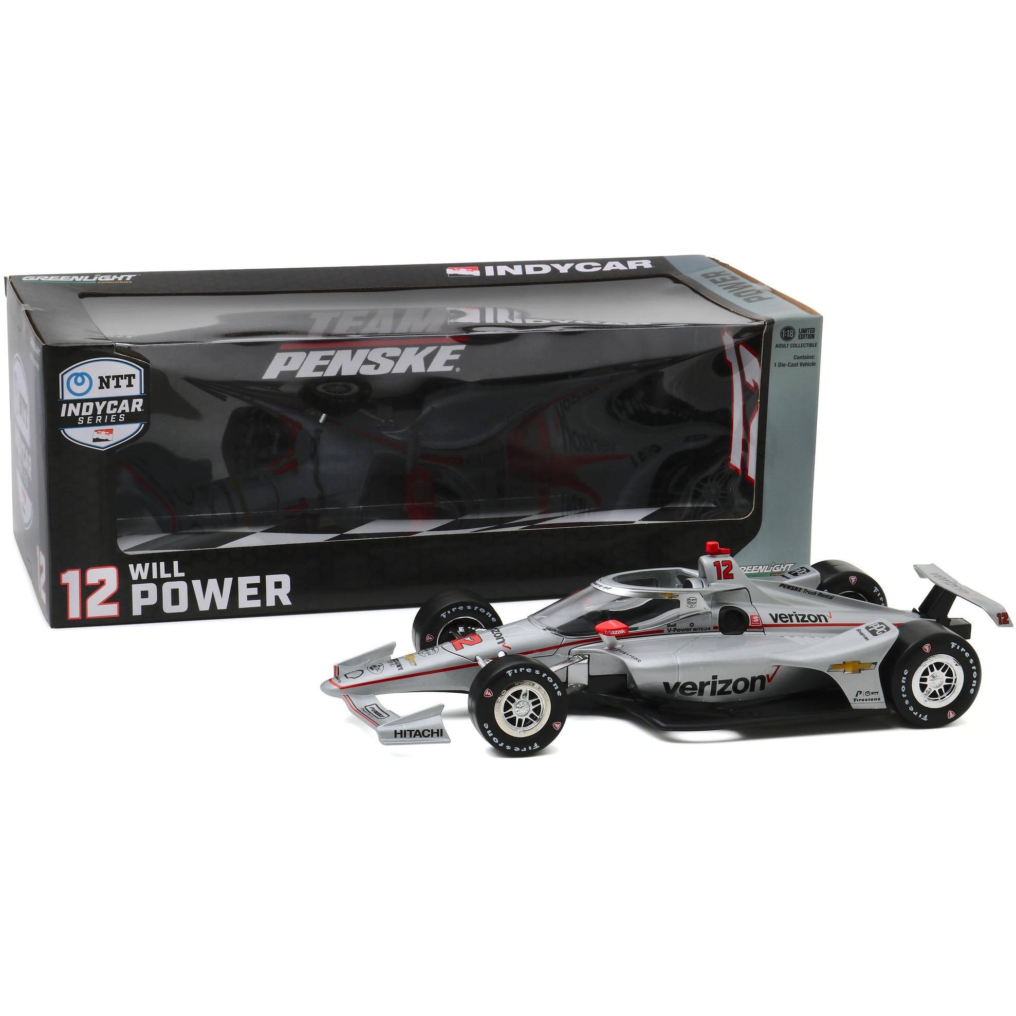 Dallara IndyCar #12 Will Power Verizon Team Penske NTT IndyCar Series (2020) 1/18 Diecast Model Car by Greenlight