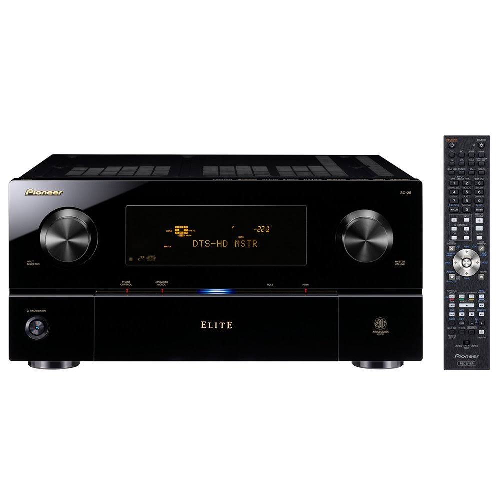 Pioneer Elite SC-25 7.1 Channel AV Network Receiver - 700W Total - High Gloss Black
