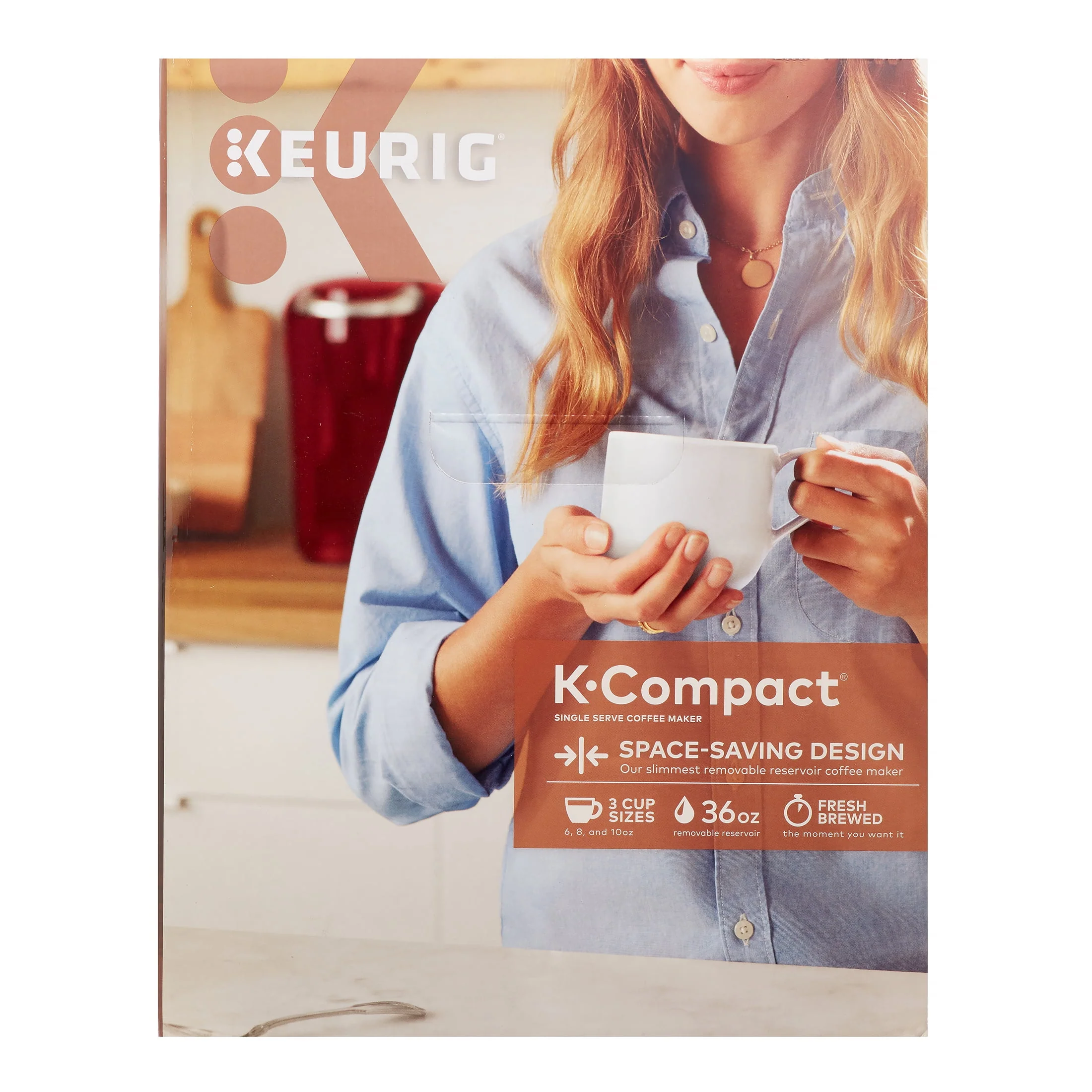Keurig K-Compact Single-Serve K-Cup Pod Coffee Maker, Black