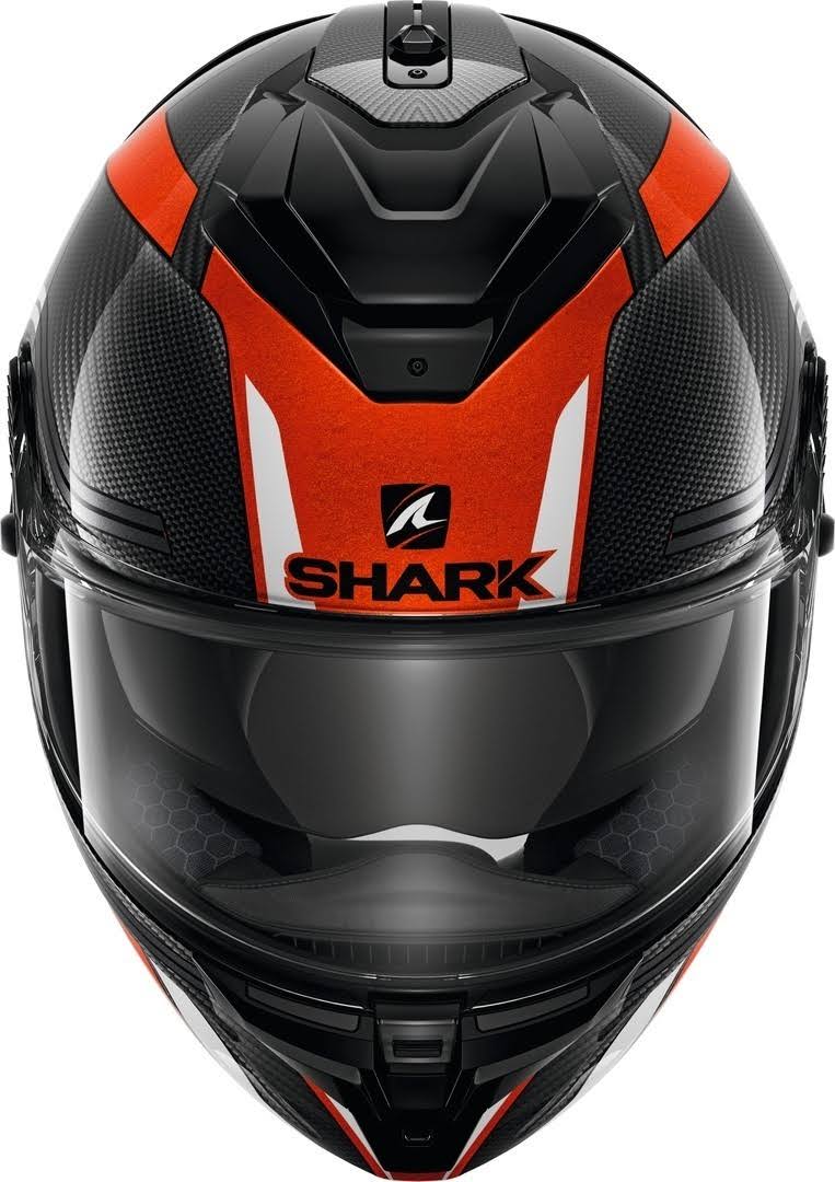 Shark Spartan GT Carbon Tracker Helmet, black-white-orange, Size Xs