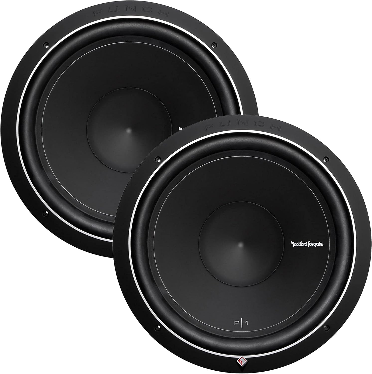 Rockford Fosgate - Two P1S2-15 15" Subwoofers - SVC (2-Ohm), 250 Watts Rms, 500 Watts Peak