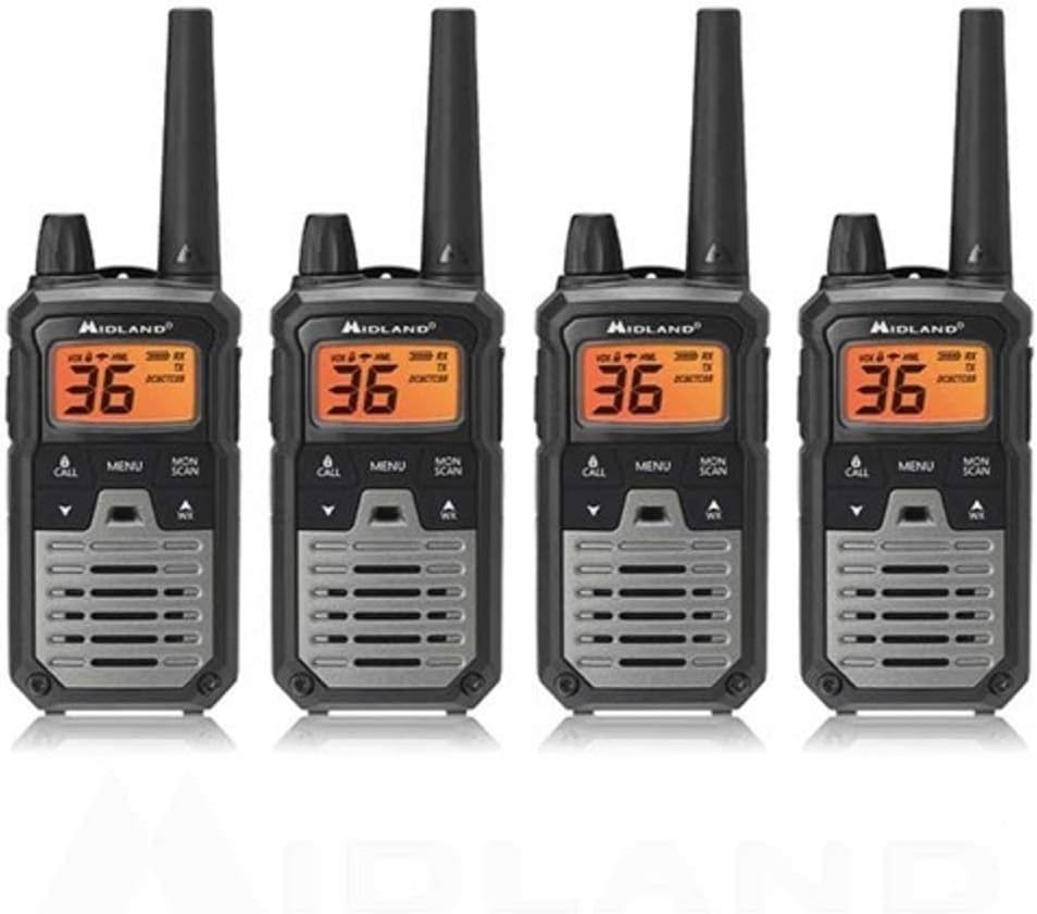 Midland T295VP4 X-TALKER GMRS Long Range Walkie Talkie - Two Way Radio with NOAA Weather Scan + Alert, and 121 Privacy Codes (Camo, 2 Radios)
