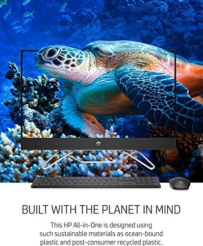 HP 27" FHD All-in-One Desktop, Intel Core i7-1255U Processor, 32GB RAM 1TB SSD, WiFi, Bluetooth, Webcam, Wireless Keyboard & Mouse, Windows 11 Pro, Black