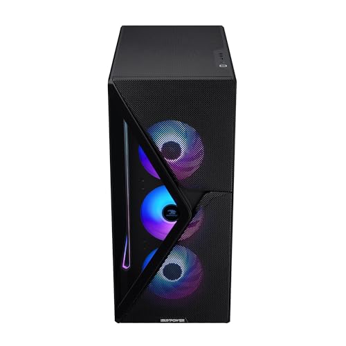iBUYPOWER Slate MESH Gaming PC Desktop Computer Intel Core i7 14700F CPU, NVIDIA GeForce RTX 5070 12GB GPU, 32GB DDR5 RGB 5200MHz RAM, 1TB NVMe SSD, Windows 11 Home, Keyboard and Mouse - SMI7N5701