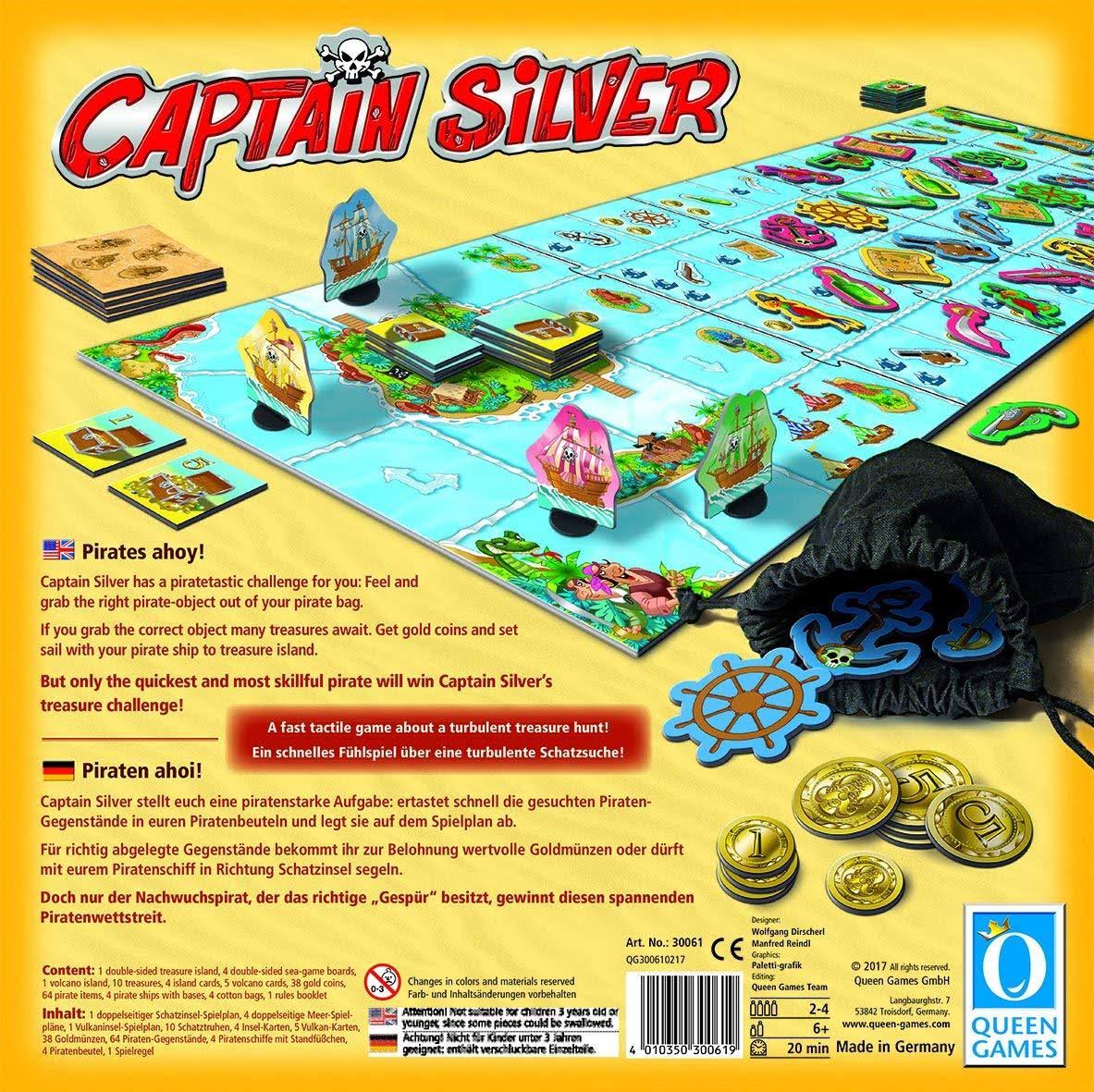 Queen Games Captain Silver - Family Board Game (2-4 Player)