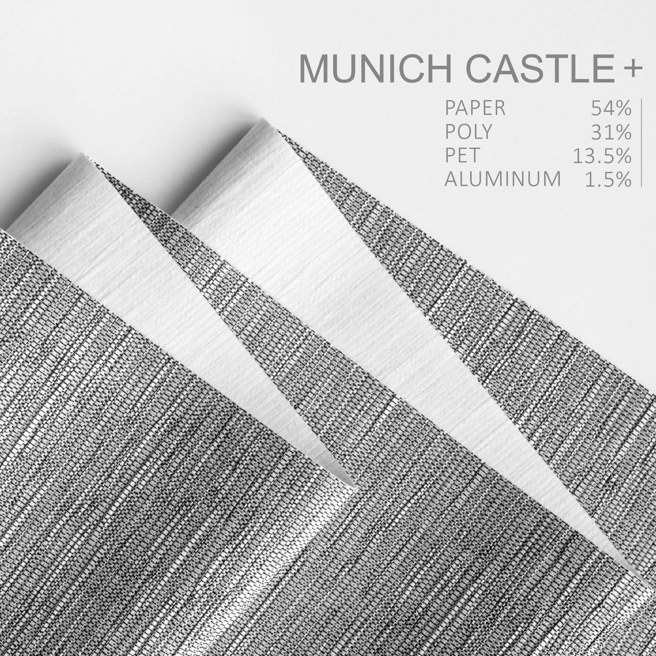 GoDear Design Munich Castle + 99.99% Blackout Adjustable Sliding Window Panel Track with 23 in. Slates Up to 86 in. W x 96 in. L