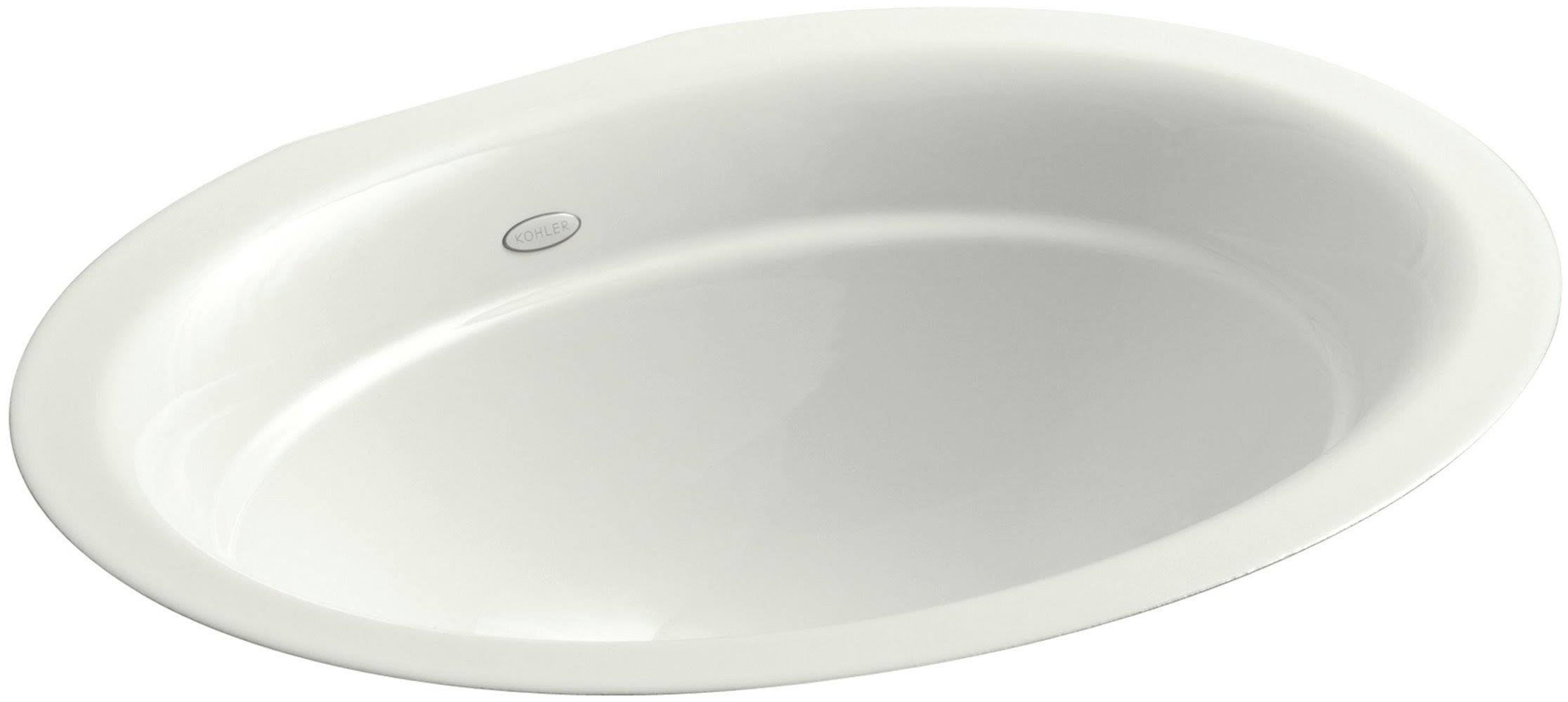 KOHLER K-2824-NY Serif Undermount Bathroom Sink, Dune
