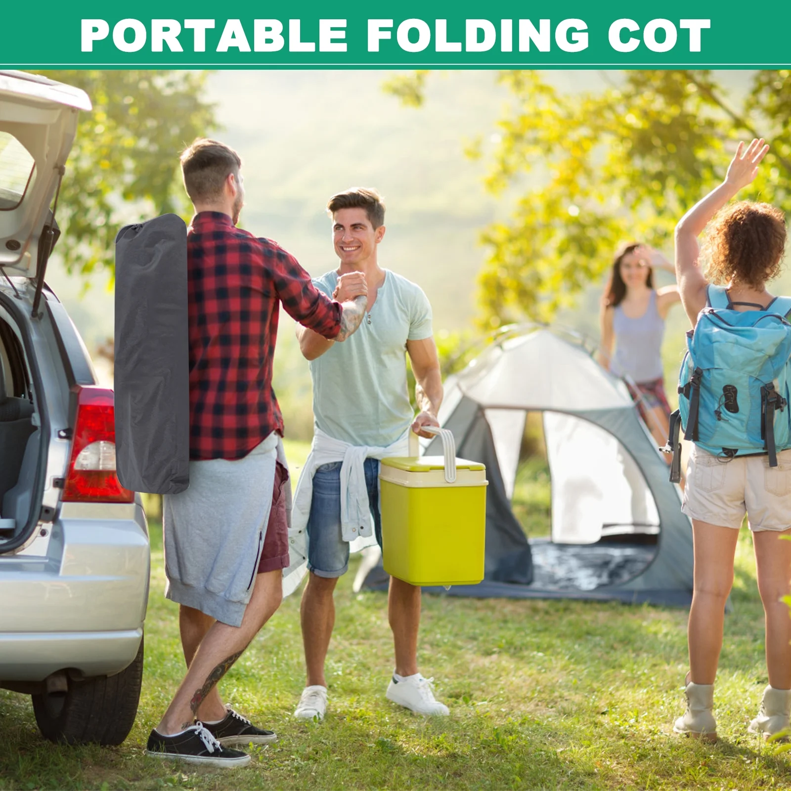 Lilypelle Folding Camping Cot for Adult，Portable Fold Up Cot， Sleep Cot for Home/Office/Hospital