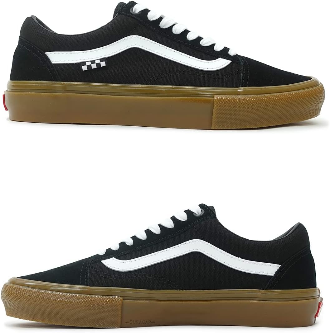 Vans Men's Skate Old Skool Sneaker, Black/Gum, Size 10.5