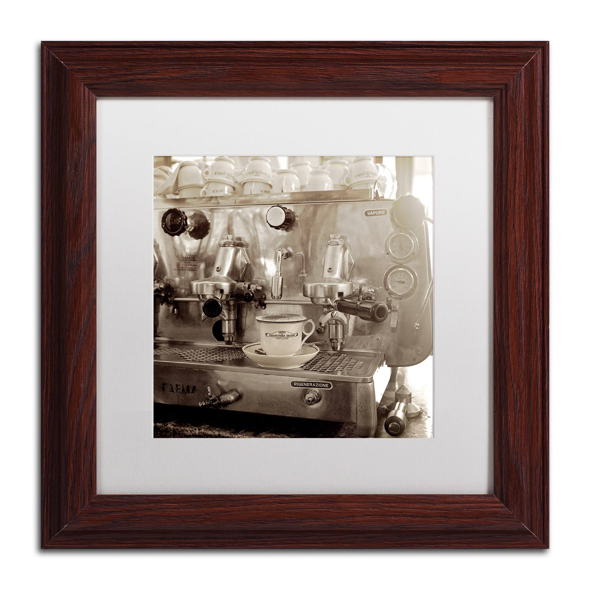 Trademark Art Alan Blaustein 'Tuscany Caffe I' Contemporary Matted Framed Art