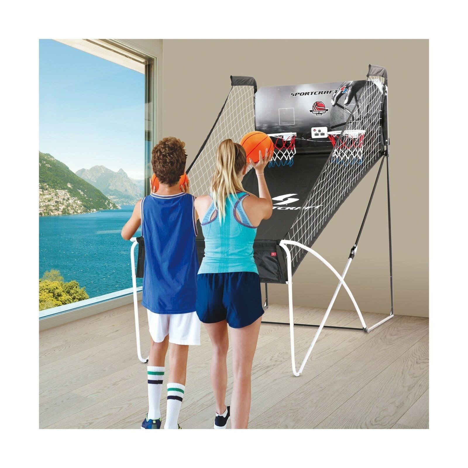 Shaq Double Hoop Shot Basketball Arcade Conventional + Online App Game Sportcraft
