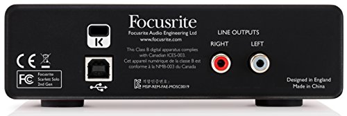 Focusrite Scarlett Solo 3rd Gen 2-in, 2-out USB Audio Interface Bundle with XLR Cable and Austin Bazaar Polishing Cloth