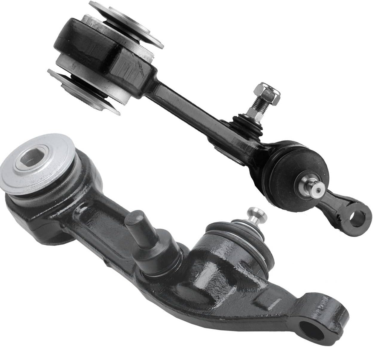 Bapmic Front Lower Left + Right Control Arm Kit Fit for 2000-2006 Mercedes W220 S Class 2203308907 2203309007 Control Arm Kit Pack of 2
