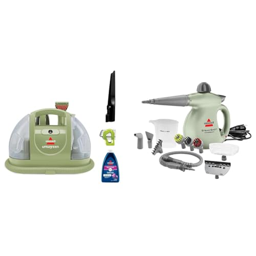 Bissell Little Green Pet Deluxe Portable Carpet Cleaner and Car/Auto Detailer, 3353, Gray/Blue