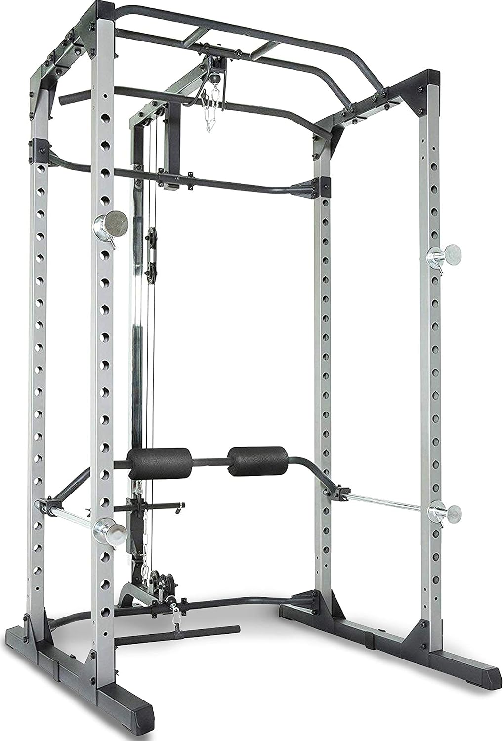 Fitness Reality Squat Rack Power Cage with | Optional Lat Pulldown & Leg Holdown Attachment | Squat and Bench Rack Combos| Super Max 810 XLT |