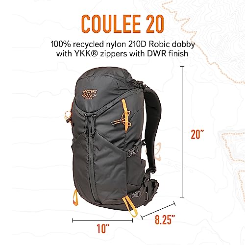 Mystery Ranch Coulee 20 Backpack - Lightweight Hiking Daypack, 20L, L/XL, Black