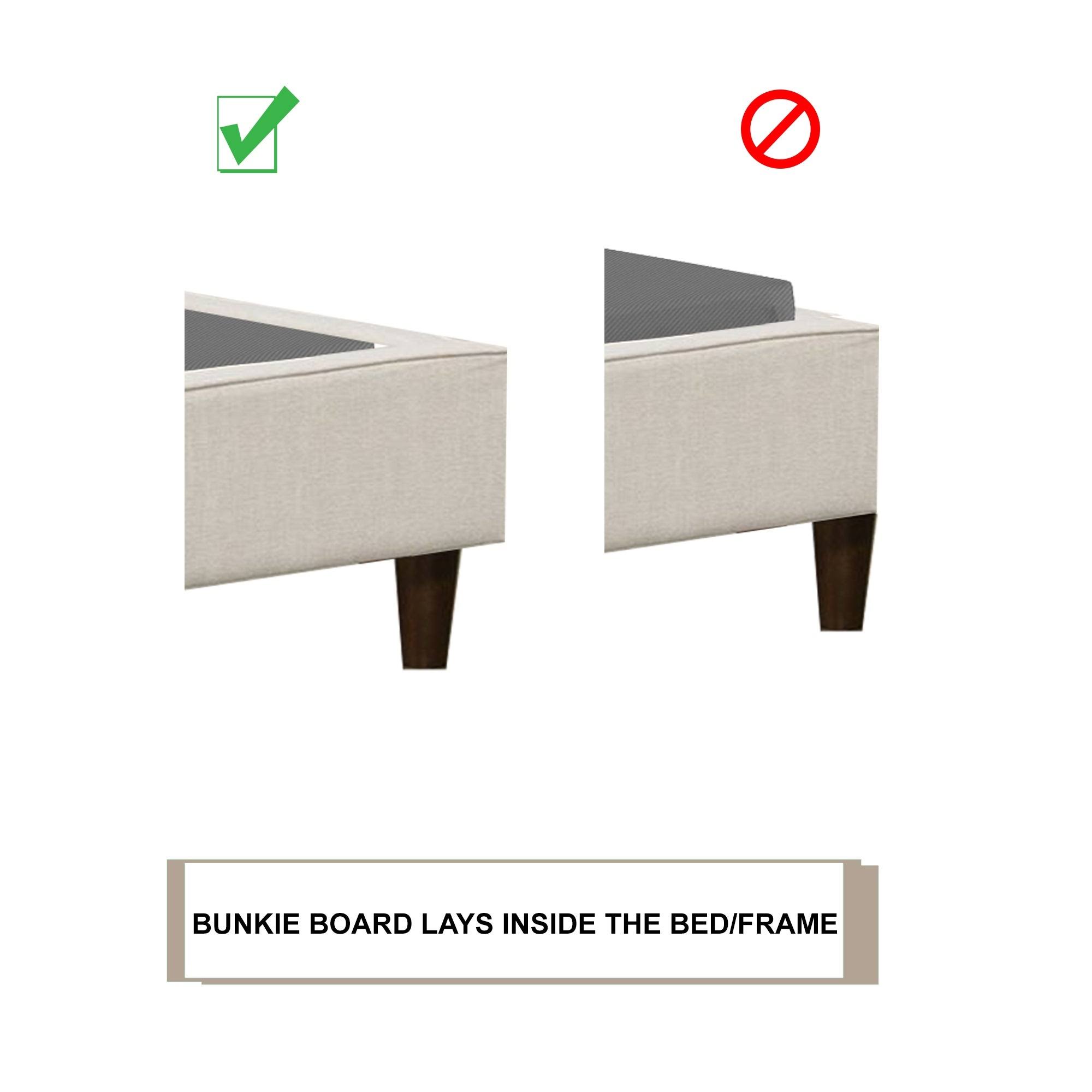 Onetan 1.5-inch Split Fully Assembled Bunkie Board for Mattress/Bed SUPPORT, Set of 2, - Twin