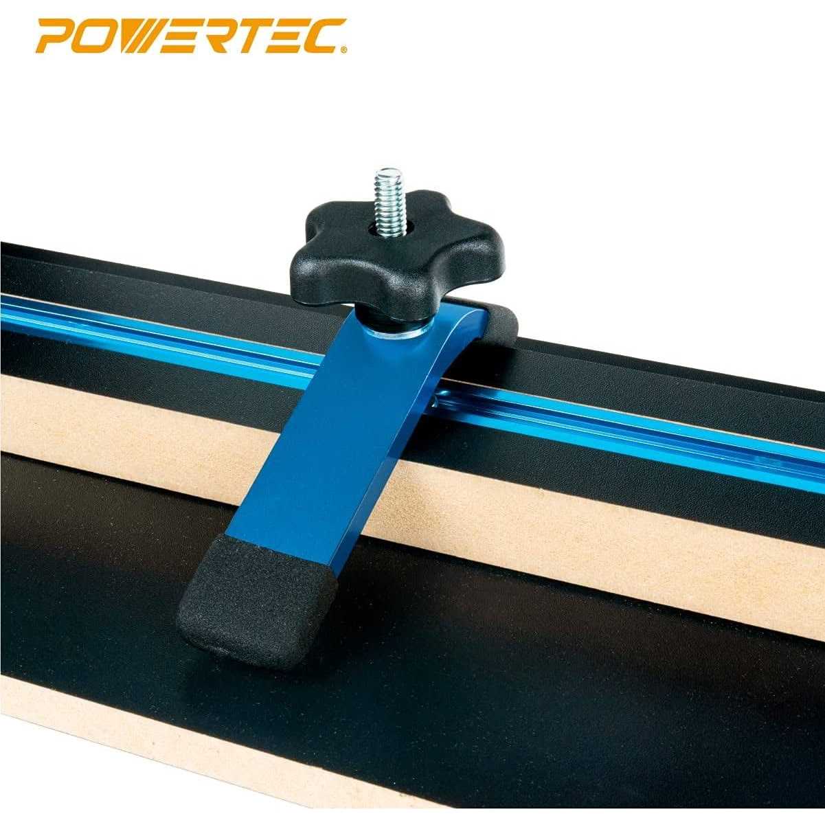 POWERTEC Taper/Straight Line Jig for Table Saws with 3/4 Wide by 3/8 Deep Miter Slot - Shop Hardware Tools Online Store