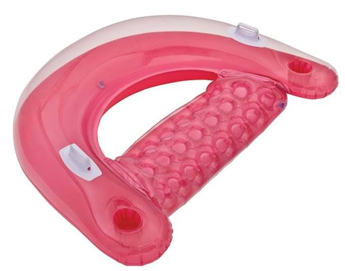 Intex Sit &n Float Inflatable Colorful Floating Loungers, 4 Pack (Colors Vary)