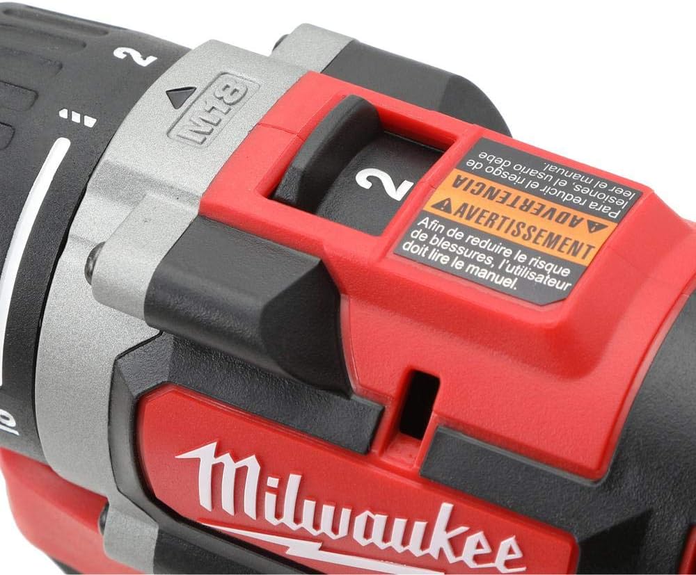 Milwaukee 2801-21P M18 18-Volt Lithium-Ion Compact Brushless Cordless 1/2 in. Drill/Driver Kit