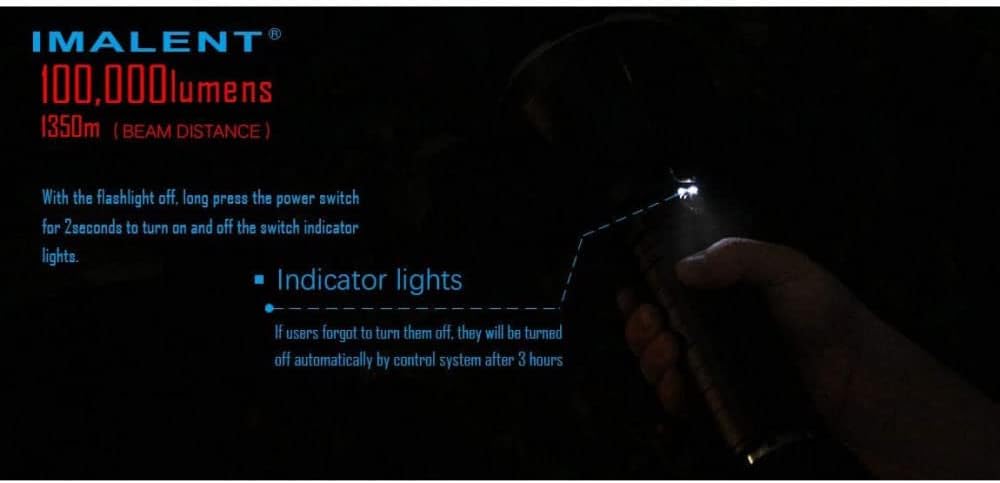 IMALENT MS18 Flashlight LED Rechargeable Bright Light with 100,000 Lumens - Case has a Strap, Wall Plug, & O-Rings - Bundle Includes a Lumintrail LTK-10 Keychain Light