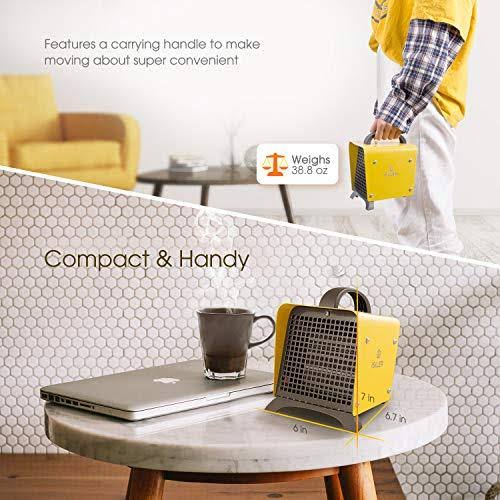 iSiLER Space Heater, 1500W Portable Indoor Heater, Ceramic Space Heater with