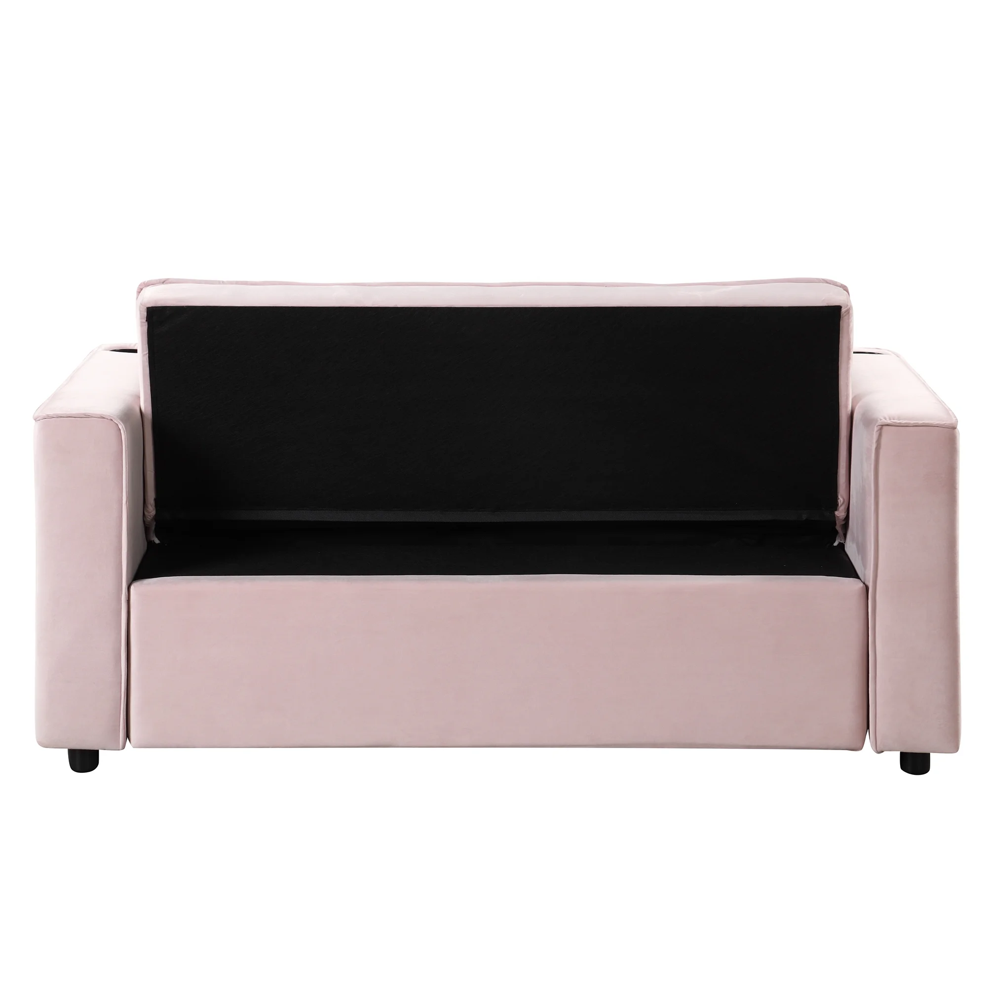 Hombay Modern Convertible Sleeper Sofa Bed, Folding Futon Couch Loveseat with Cup Holder and USB Charging Ports for Living Room Bedroom Apartment