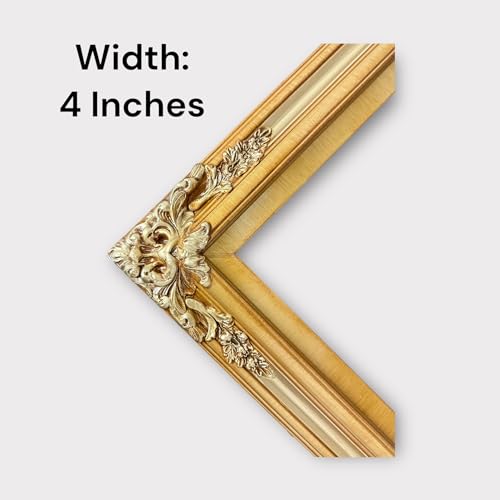 TV frame for Samsung The Frame TV, for 55 and 65 inch TVS. Light Gold Finish (not for use with other models) Handmade wood ornate TV Frame