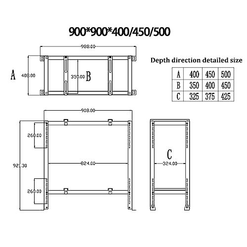 Double Levels Ground Stand for Mini Split Air Conditioners Heat Pump System,Heavy Duty Ground Stand for Mini Split 9,000-18,000 BTU,Condenser Stand for Ductless Mini Split Air Conditioner Stand&HVAC