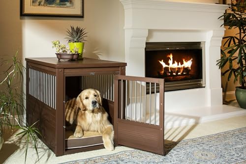 New Age Pet ecoFLEX Pet Crate/End Table, X-Large, Grey