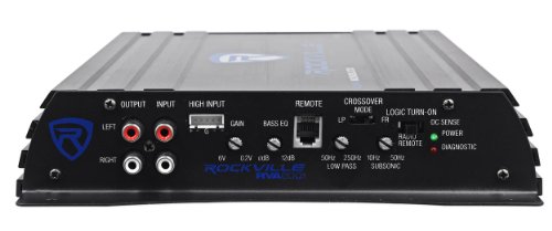 Rockville RV10.2B 1000w Dual 10" Car Subwoofer Enclosure+Mono Amplifier+Amp Kit