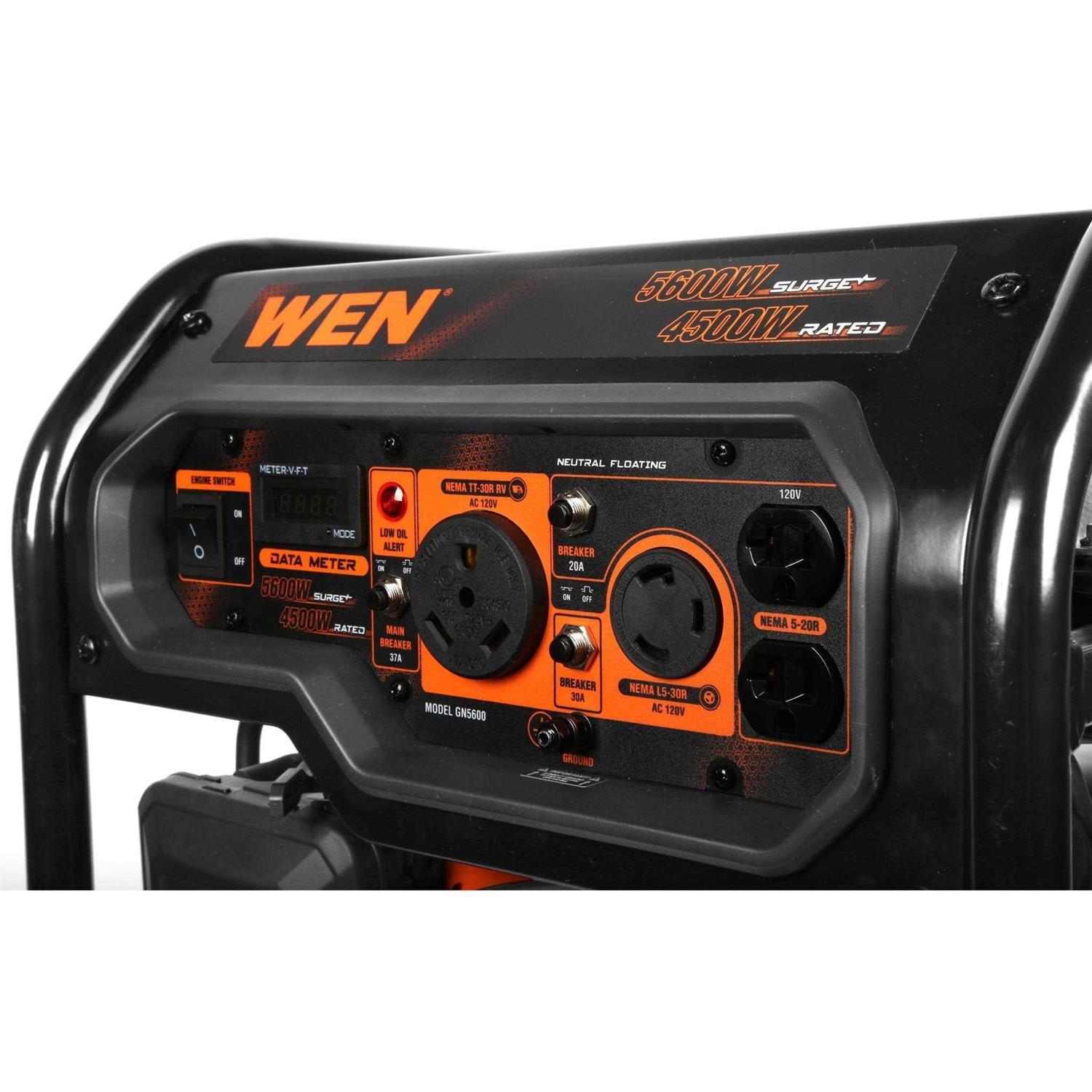 WEN 5600-Watt Portable Generator, 224cc, Transfer-Switch and RV-Ready - Shop Hardware Tools Online Store