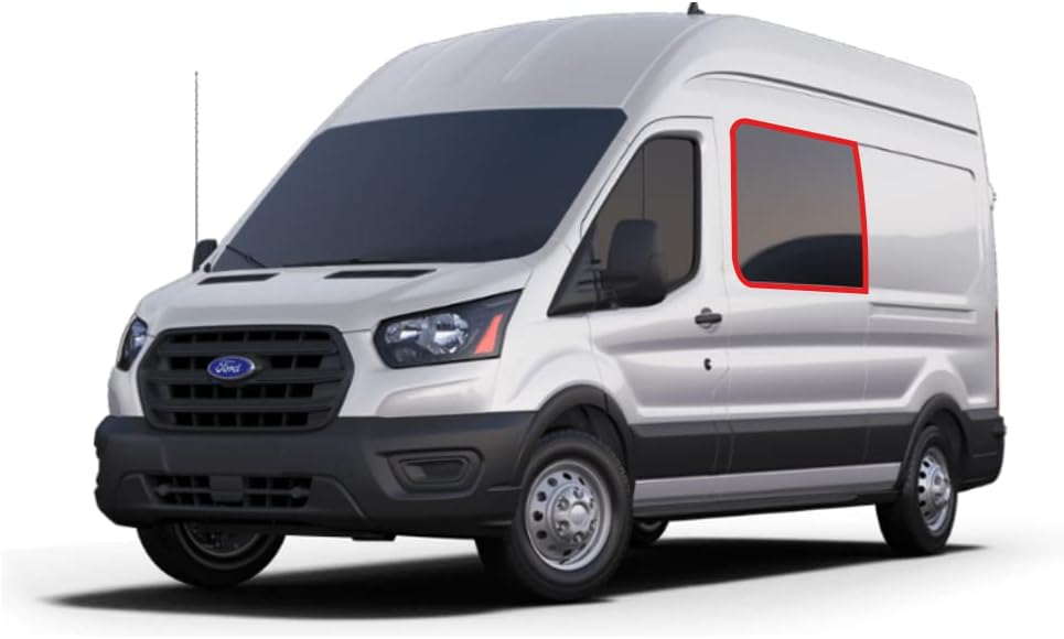 VanEssential Ford Transit Insulated Blackout Front Door Window Covers for Van Years 2015 to Current - Cool Gray