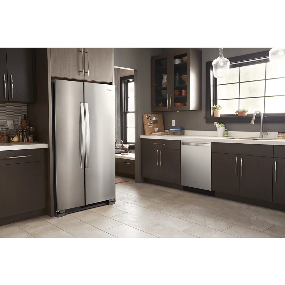 Whirlpool Wrs315snh 36 Wide 25.1 Cu. Ft. Side By Side Refrigerator - Stainless Steel