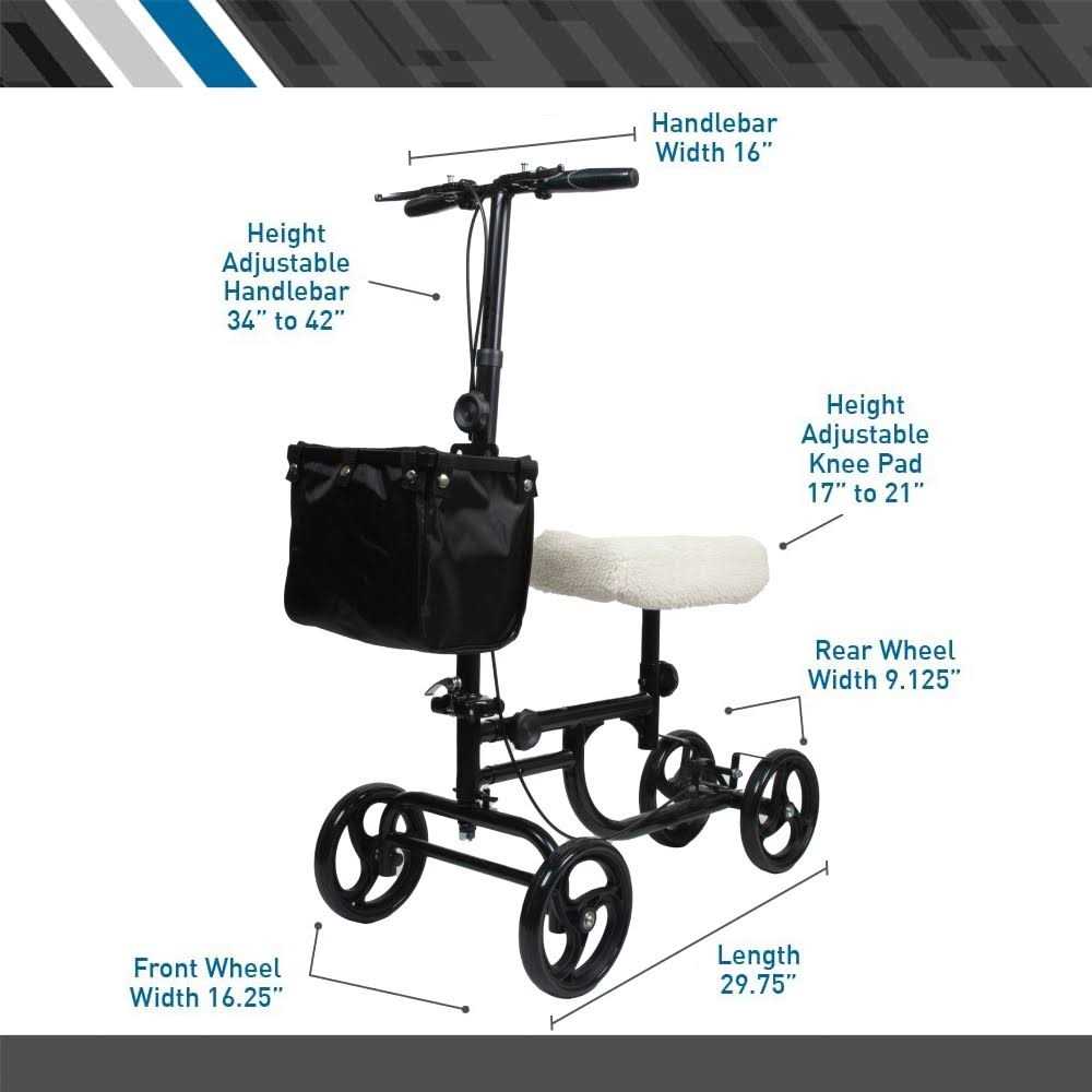 BodyMed Knee Walker for Leg Knee Knee Scooter - Sports Supplies Online Store