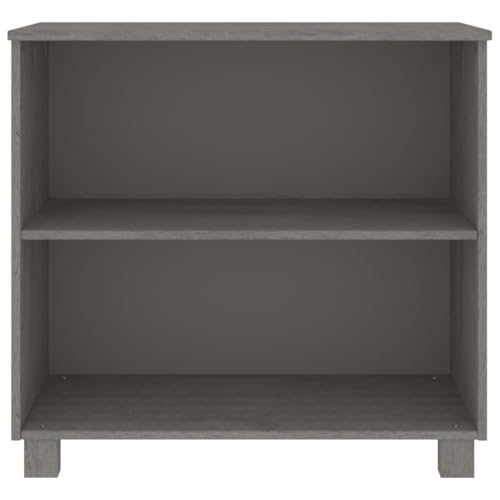 Buffets & Sideboards Sideboard Light Gray 33.5"x13.8"x31.5" Solid Wood Pine,Enhance Your Abode with Rustic Charm: Pinewood Sideboard with Ample Storage Cabinets & Storage