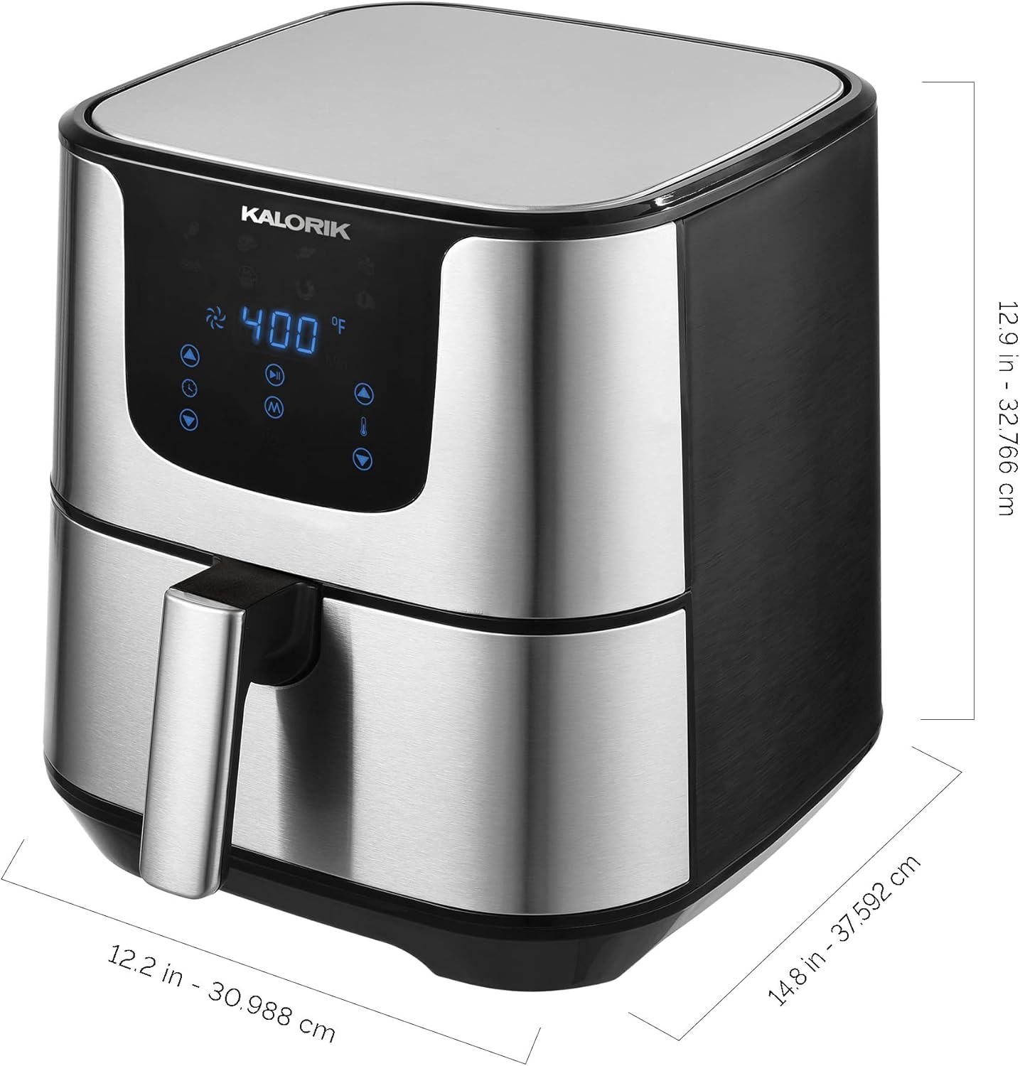 Kalorik 5.3 Quart XL Air Fryer Pro with Digital Touch Screen