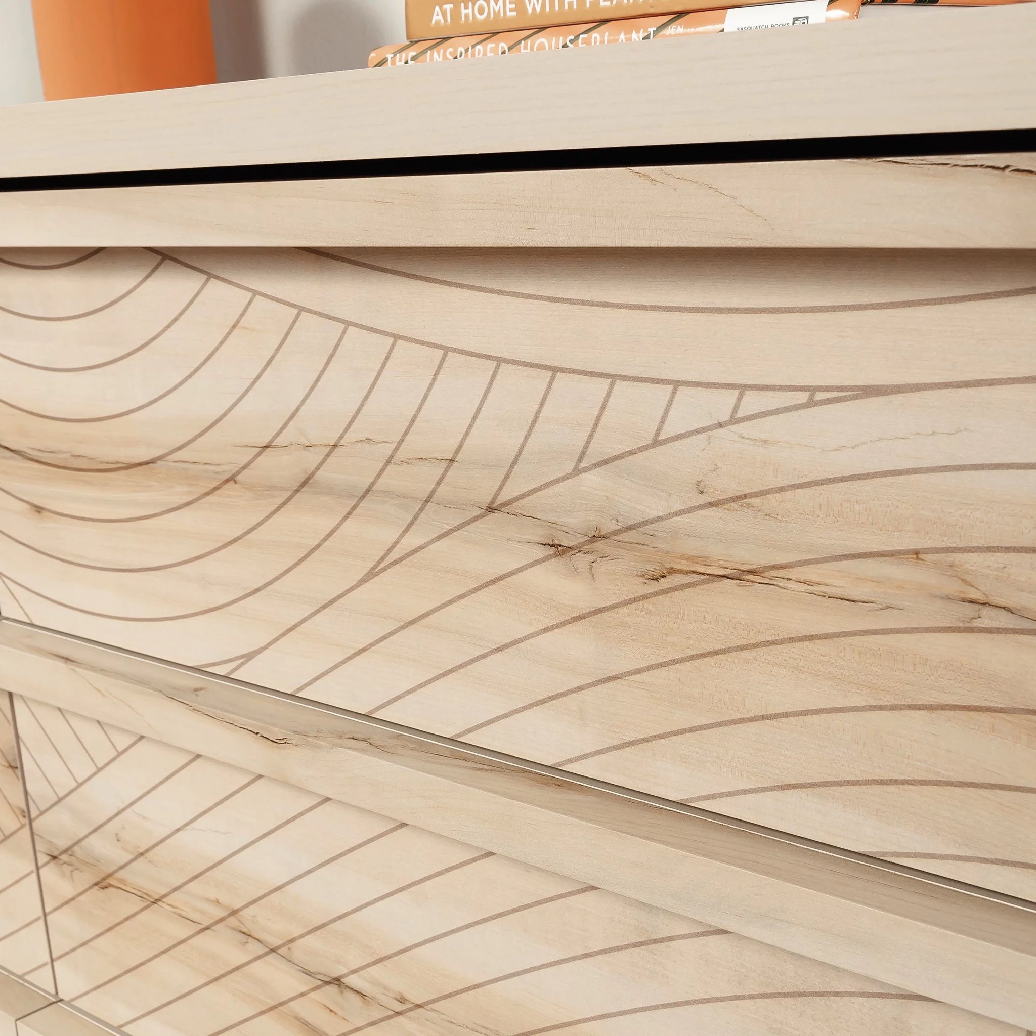 Sauder Harvey Park 6-Drawer Wood Dresser, Pacific Maple Finish