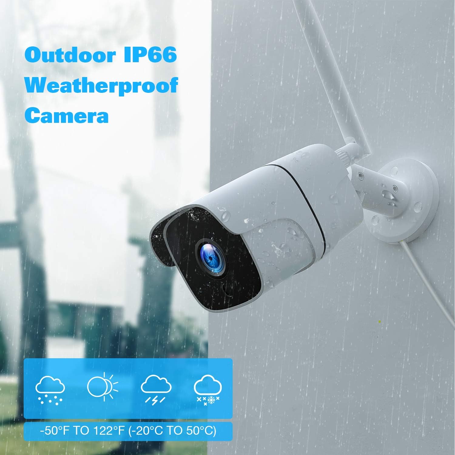 Topiacam All in One 1080P Wireless Security Camera System with 1TB Hard Drive & 12 Monitor, 8CH NVR Video 4pcs 2.0MP Outdoor Home Surveillance IP Cameras Night Vision Motion Detection, (W400+BC272)