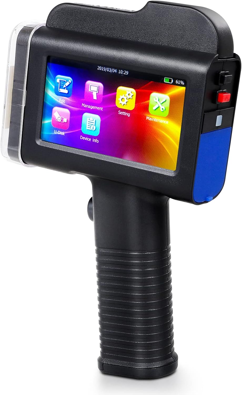 BENTSAI B35 One inch Handheld Inkjet Printer, Large Character Inkjet Printer, Up to 1"/25mm Print Height, Use for Both Water-Absorbing and Almost Any Porous Surfaces with Solvent Quick Dry Ink